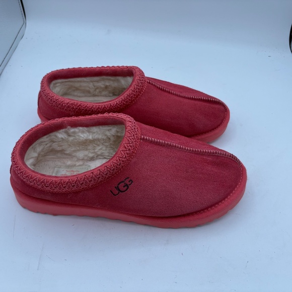 Ugg Australia Tasman Pink Shearling Lined Comfort Slippers Size 8 - Picture 4 of 15